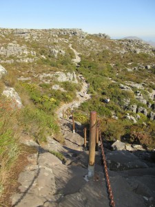 Wanderweg auf Table Mountain