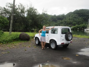 Tahiti, unterwegs mit Suzuki Jeep, Westküste, 1.4.16