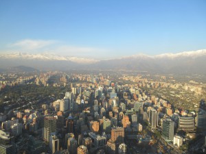 Santiago vom Costanera Center (300 m) aus, 25.4.16